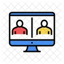 Online Video Calling Icon