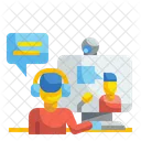Video Call Online Communication Conference Icon