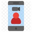 Video Call Online Mobile Icon
