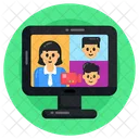 Online Call Internet Call Video Call Icon