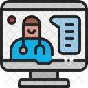 Video Call Doctor Consultation Icon