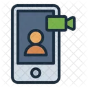 Video Call Smartphone Communication Icon