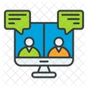 Workplace Call Group Together Icon