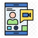 Video Conference Communication Video Icon