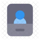 Video Call Online Smartphone Icon