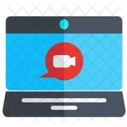 Video Call Flat Icon  Icon