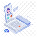 Video Call Communication Conversation Icon