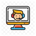 Video Conference Communication Video Icon