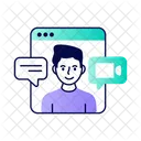 Video Call Video Conference Communication Icon