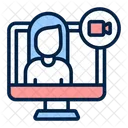 Video Call Video Conferencing Icon