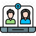 Video Call Remote Working Video Conference Icon