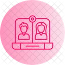 Video Call Remote Working Video Conference Icon