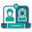 Video Call Remote Working Video Conference Icon