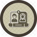 Video Call Remote Working Video Conference Icon
