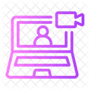 Video Call Meeting Webcam Icon