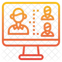 Video Call Communication Technology Icon