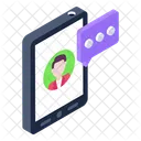Video Call Mobile Chat Mobile Communication Icon