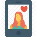 Video Call Love Icon