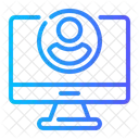 Video Call Online Meeting User Icon