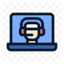 Call Center Video Call Assistant Icon