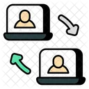 Video Call Transfer Video Chat Video Message Icon