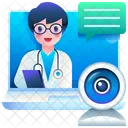 Video Call With Doctor Video Call Communications Icon