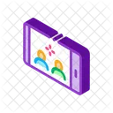Phone Conference Friendship Icon