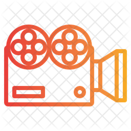 Video Camera Icon - Download in Gradient Style