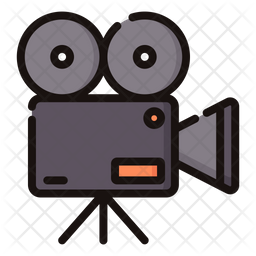 Video Camera Icon Of Colored Outline Style Available In Svg Png Eps Ai Icon Fonts Camera focus illustration, viewfinder video camera digital camera, camera viewfinder, frame, angle, white png. video camera icon