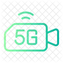 5 G Video Camera Connection Icon