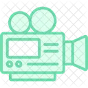 Video Camera Duotone Line Icon Icon