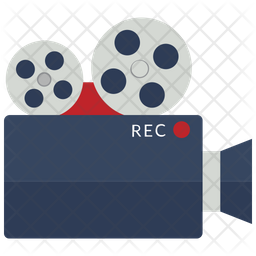 Video camera with reels Icon