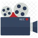 Video Camera With Reels Icon