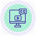Video Captioning Media Icon