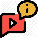 Video Caution Warning Message Icon