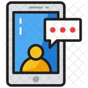 Video Chat Mobile Chatting Online Talking Icon