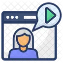 Video Chat Video Message Video Conversation Icon