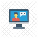 Video Chat Message Screen Icon