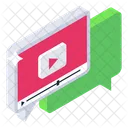 Video Message Video Chat Video Communication Icon