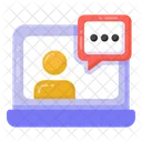 Online Communication Online Conversation Video Chat Icon