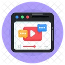 Web Chat Video Chat Online Chat Icon