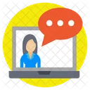 Video Chat Communication Icon