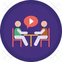 Play Video Business Meeting Meeting Icon
