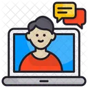 Video Chat Consulting Technology Icon