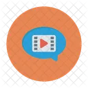 Video Chat Movie Bubble Icon