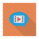 Video Chat Movie Bubble Icon