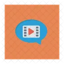 Video Chat Movie Bubble Icon