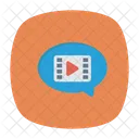 Video Chat Movie Bubble Icon
