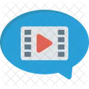 Video Chat Movie Bubble Icon