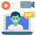 Video Chatting  Icon